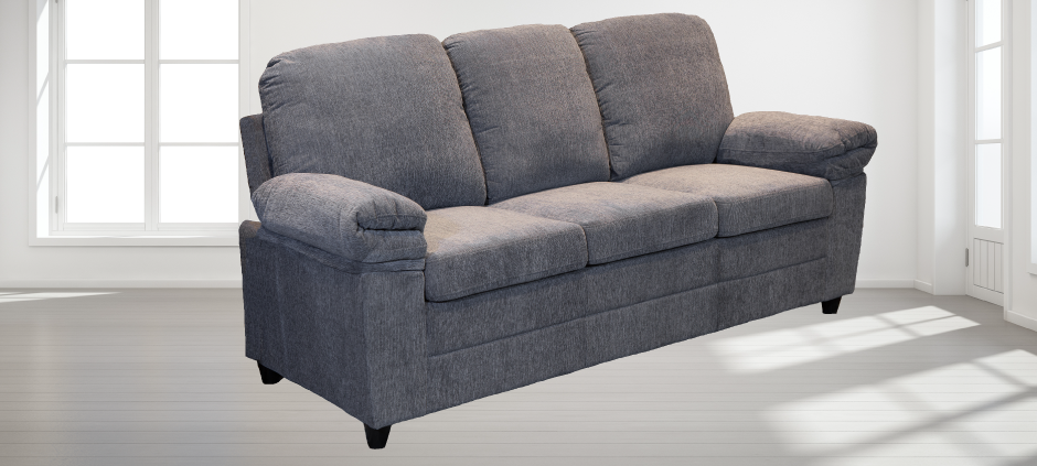 London Luxury Chenille Sofa Left Profile View by American Home Line